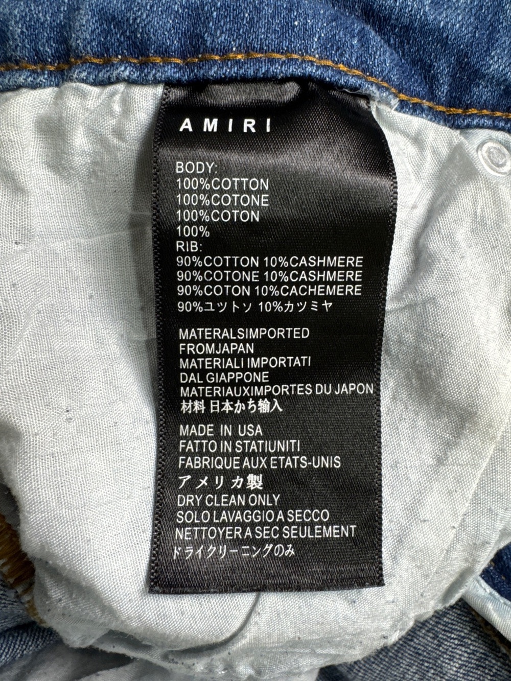 AMIRI MX1 32x30 Light Wash Distressed Skinny Jeans Designer Denim made in USA - Picture 8 of 10